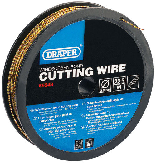 Draper - 22.5M Stainless Steel Braided Wire for Wire Feeder/Starter 0.8mm