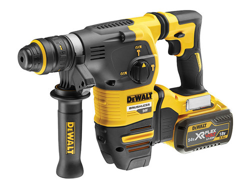 DeWALT DCH334X2 Brushless Q/C Chuck SDS Plus Hammer 18/54V 2 x 9.0/3.0Ah Li-ion