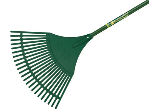 Bulldog Evergreen Plastic Leaf Rake Aluminium Shaft Bulldog Evergreen Plastic Leaf Rake Aluminium Shaft