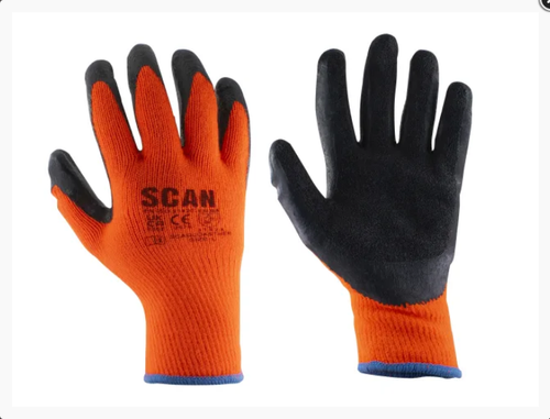 Thermal Latex Coated Gloves - M (Size 8)