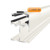 Alukap-SS Low Profile Gable Bar 4.8m White