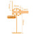 Alukap-SS High Span Wall Bar 3.0m Brown