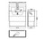 Dual Flush Concealed WC Cistern for use w WC Furniture Units