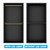 MATT BLACK SHOWER NICHE WITH SHELVES
