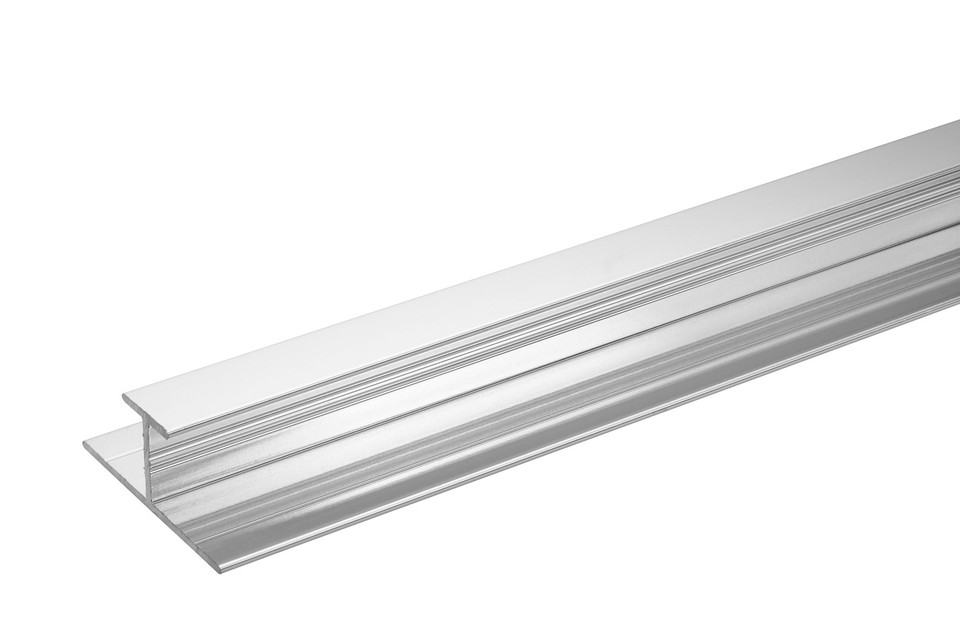 Showerwall Joining Strip (H Trim) – Bright Silver