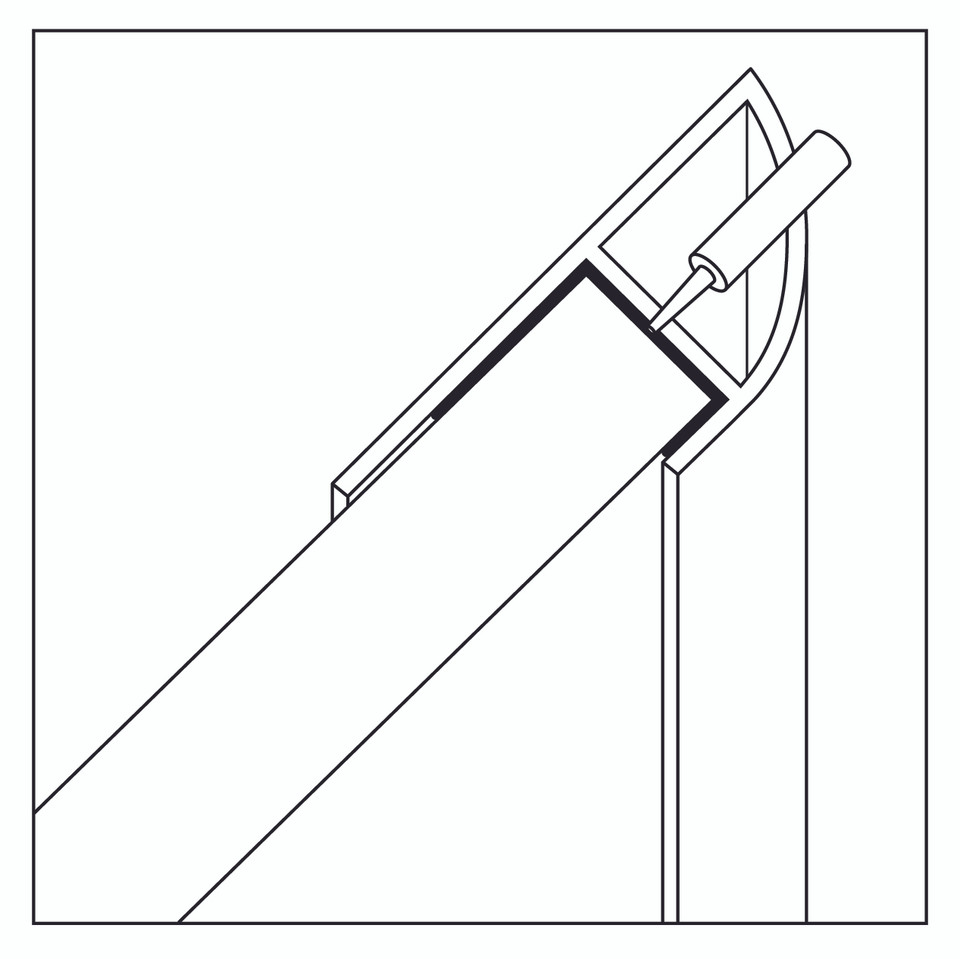 Showerwall Quadrant End Cap