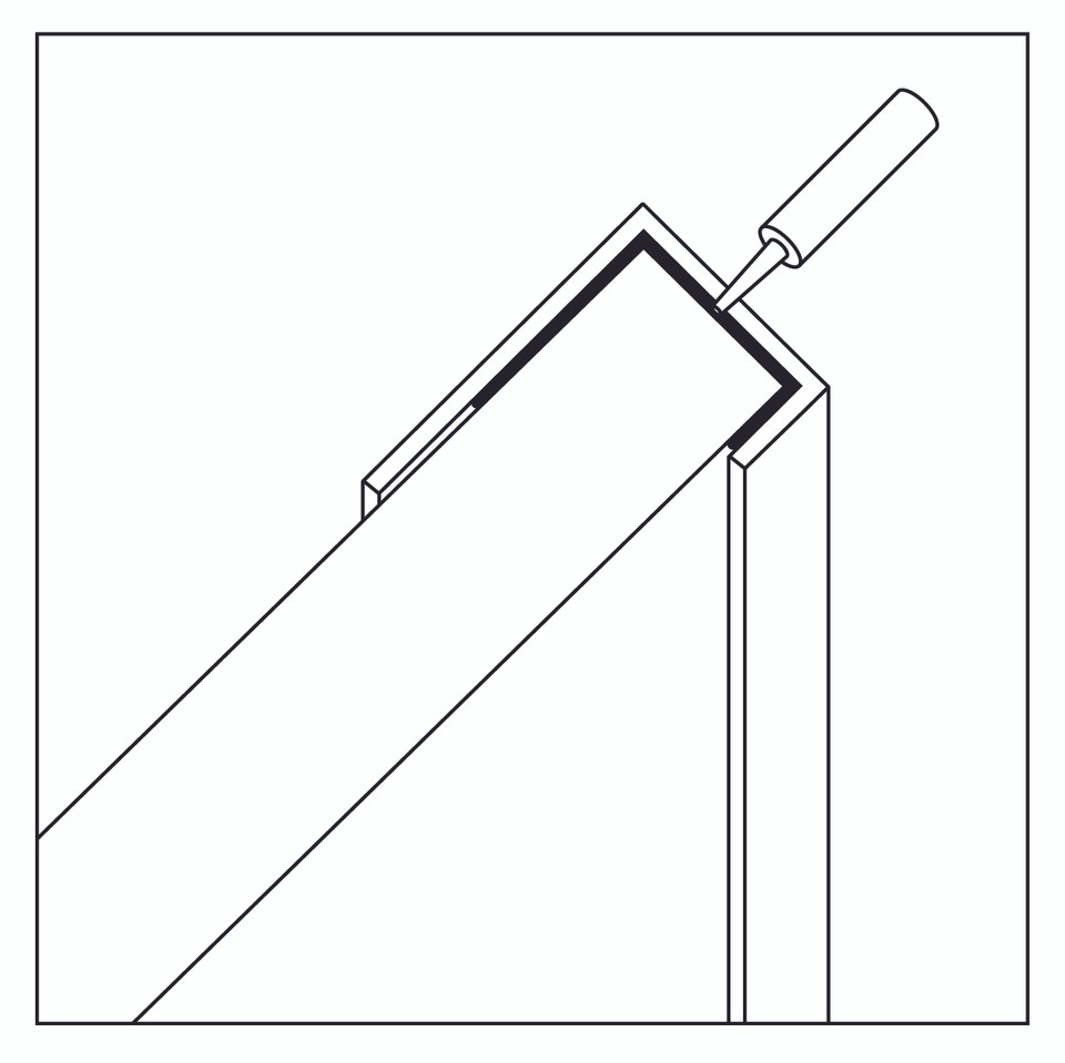 Showerwall Square End Cap