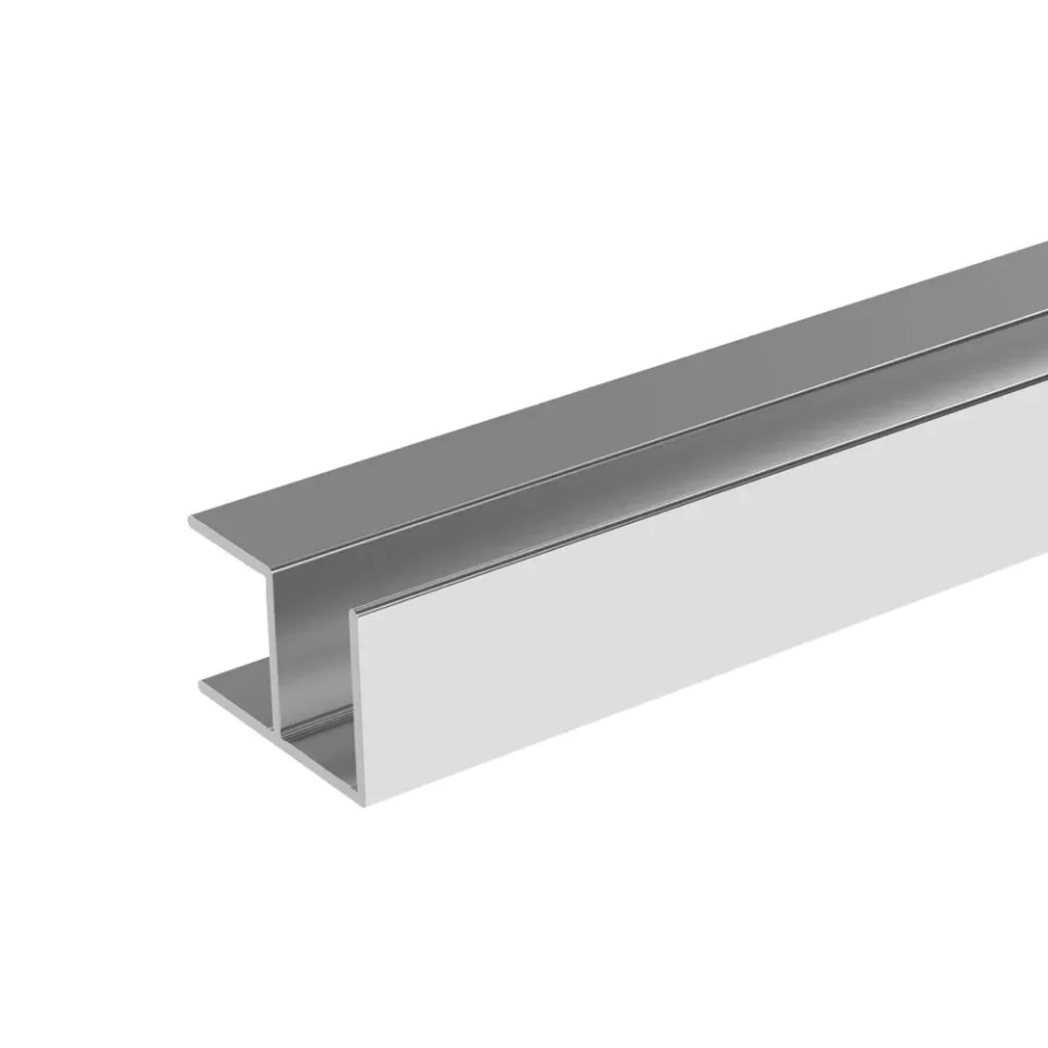 Showerwall Panel External Corner Trim - Bright Silver