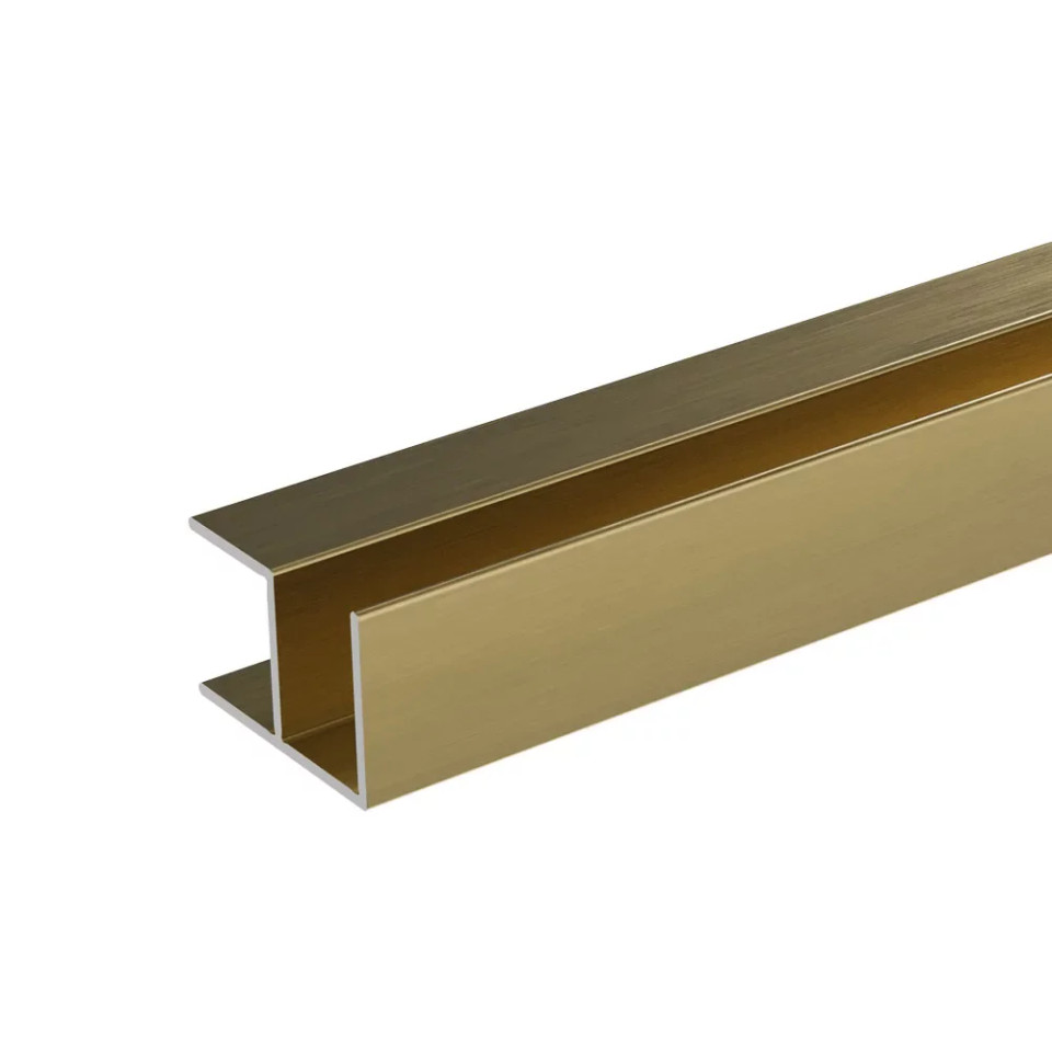 Showerwall Panel External Corner Trim - Brushed Gold