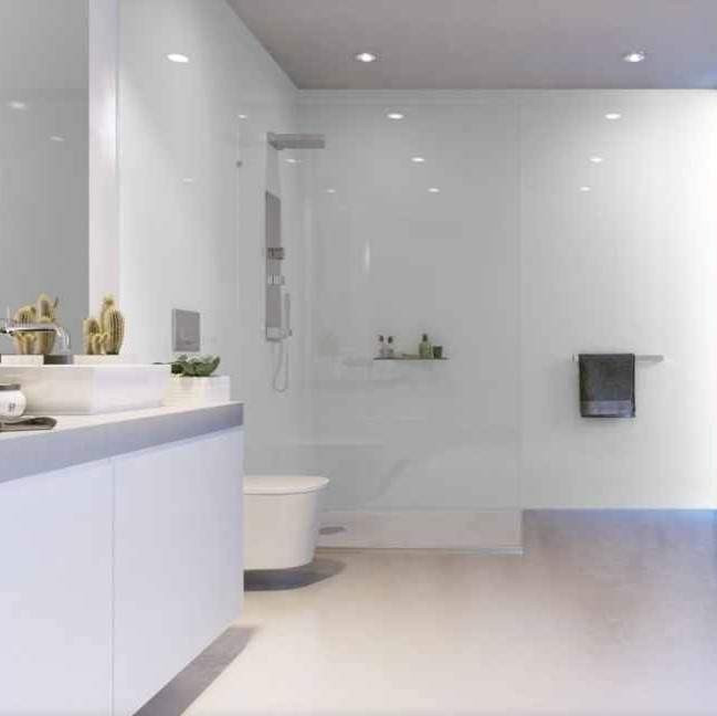 Showerwall Acrylic Panels - Solid Colours - Arctic SWA01