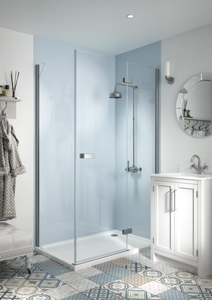 Showerwall Acrylic Panels - Solid Colours - Sky SWA22