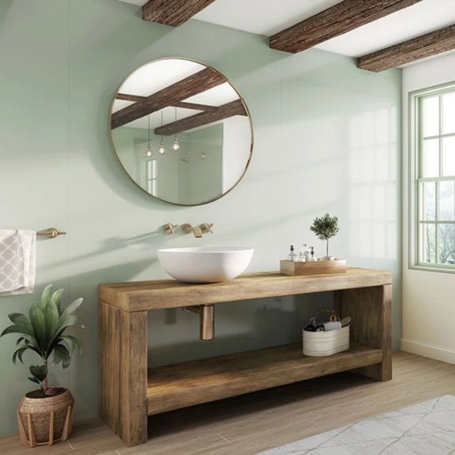 Showerwall Acrylic Panels - Solid Colours - Sage SWA20