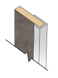 Fibo J-Shaped End Cap 2.4m - Aluminium