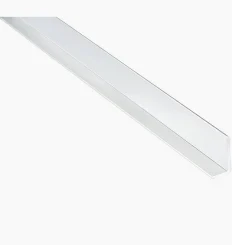 Fibo L-Shaped Finishing Profile White PVC