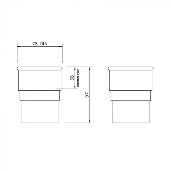 Floplast RS1 Round Pipe Socket 