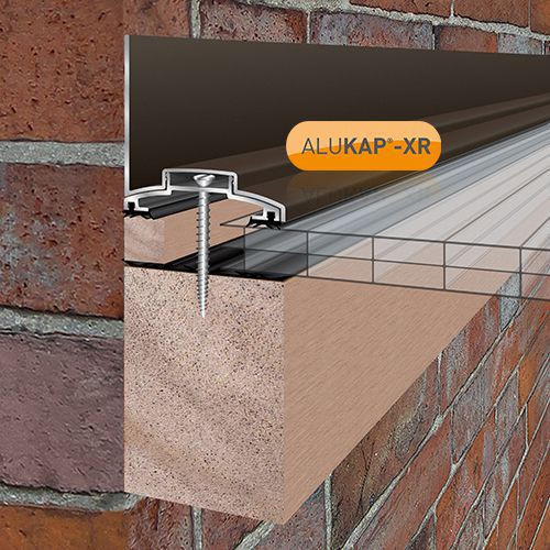 Alukap-XR 60mm Wall Bar 3.6m  No RG BR Alu E/Cap