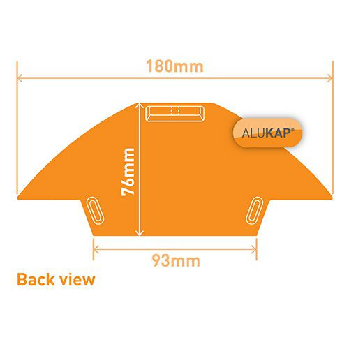 Alukap-XR Ridge Gable End Plate White