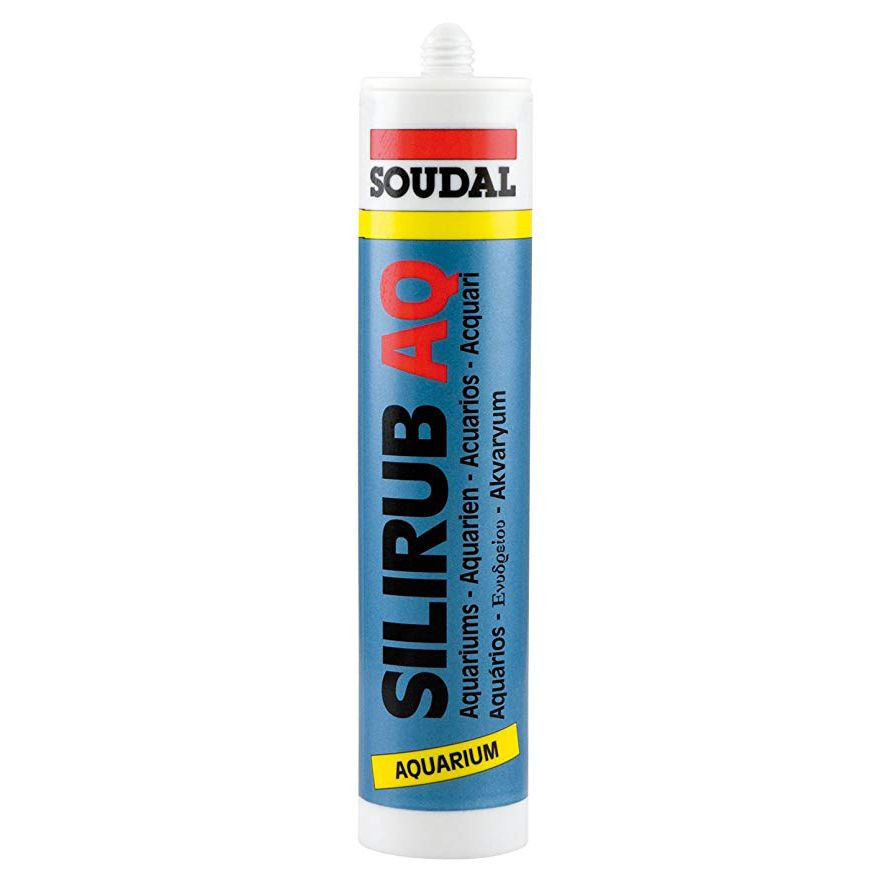 Soudal Silirub AQ Aquarium Silicone Sealant Clear