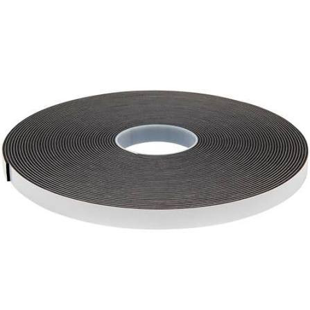 Single Sided PVC Foam 12mm x 2mm x 25m Black