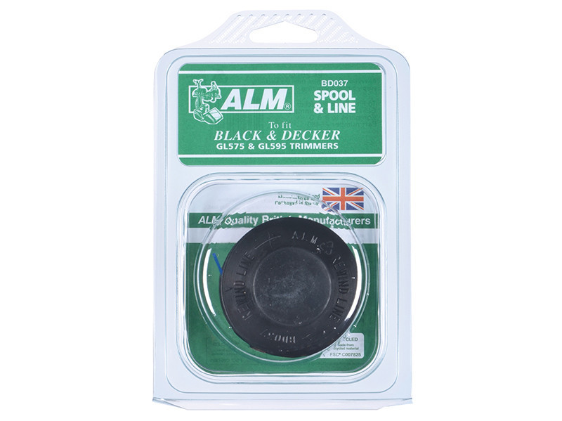 ALM Manufacturing BD037 Spool & Line to Fit Black & Decker Trimmers 
