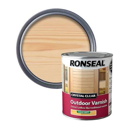 Ronseal Crystal Clear Outdoor Varnish Matt