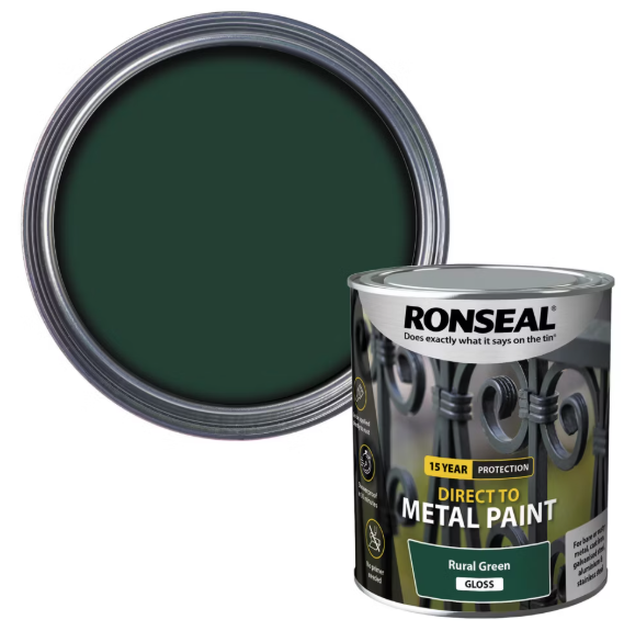Ronseal Direct to Metal Paint Rural Green Satin