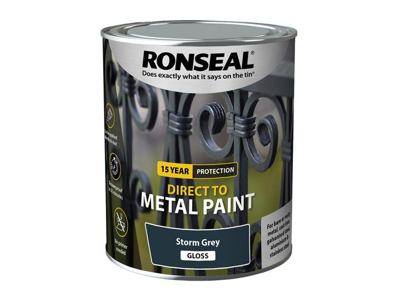 Ronseal Direct to Metal Paint Storm Grey Gloss