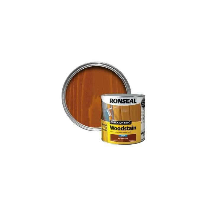 Ronseal Quick Drying Woodstain Satin Antique Pine