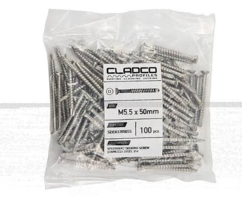 WPC Fixings SPEEDDEKZ 316 stainless steel decking screws
