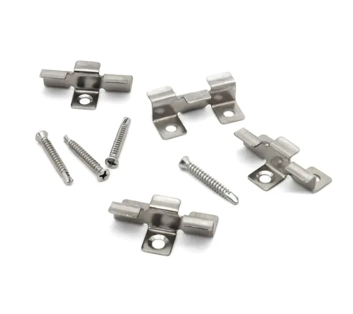 Composite Decking Stainless Steel Clips + M4x30 SS Wood Screws 