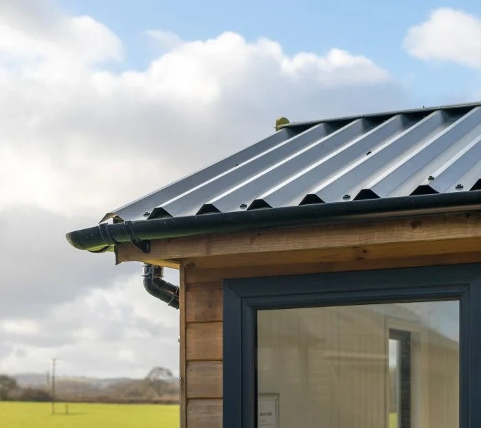 Cladco 34/1000 Box Profile PVC Plastisol Coated 0.7mm Metal Roof Sheet Black - 2900mm