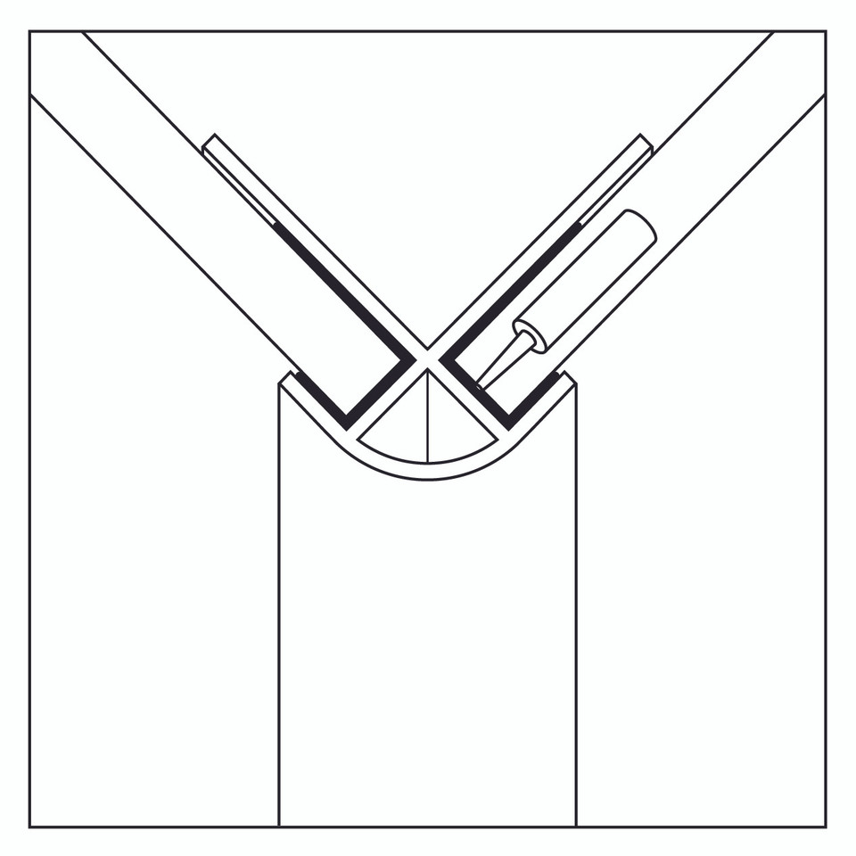 Showerwall Compact 3mm x 2450mm External Corner Trim