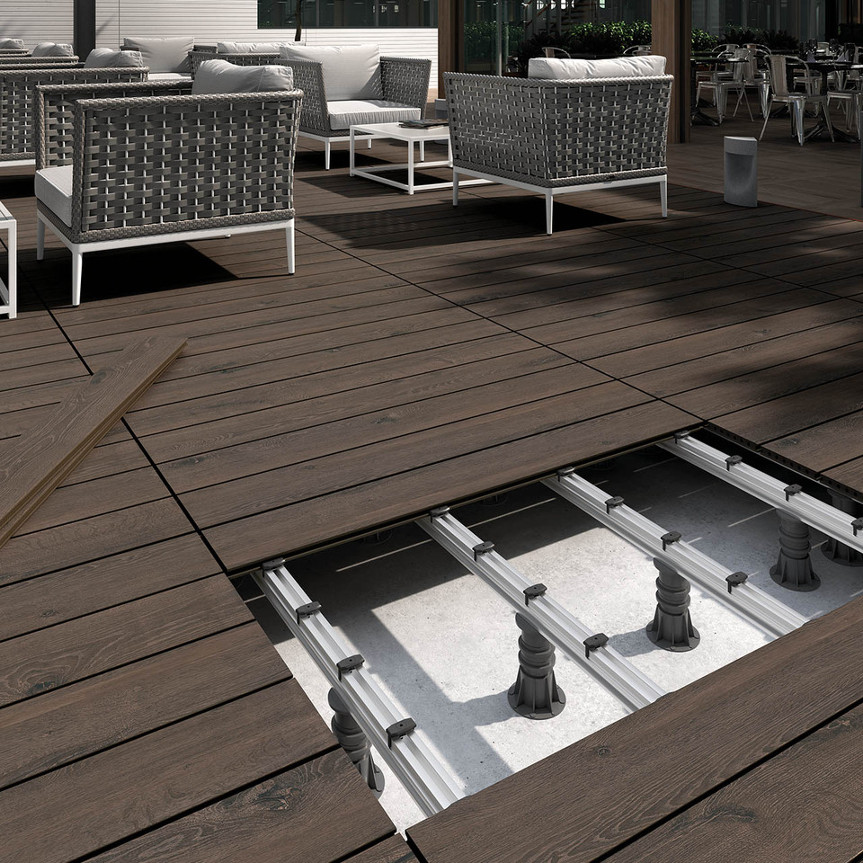 Fire Deck EXADECK Ceramic Decking - non-combustible decking