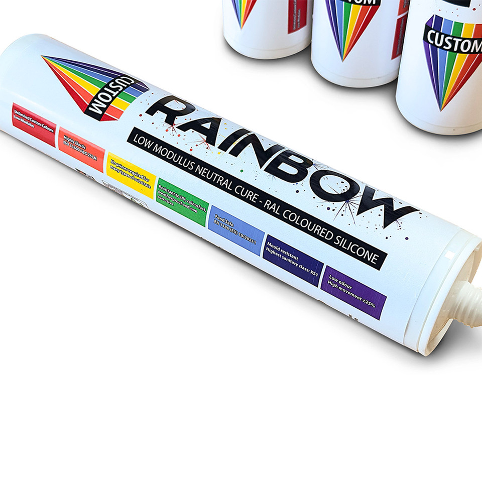 Rainbow CUSTOM - made-to-order Coloured Silicone Sealant