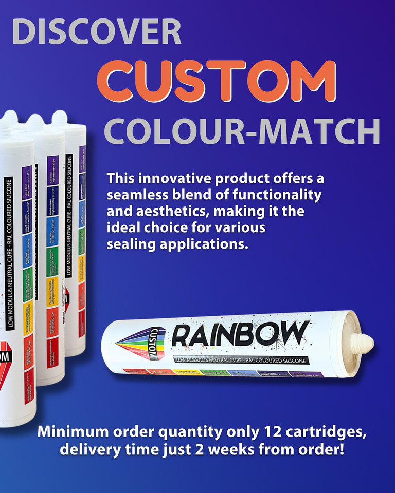 Rainbow CUSTOM - made-to-order Coloured Silicone Sealant
