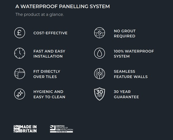 Showerwall - The Majestic Collection Features & Benefits
