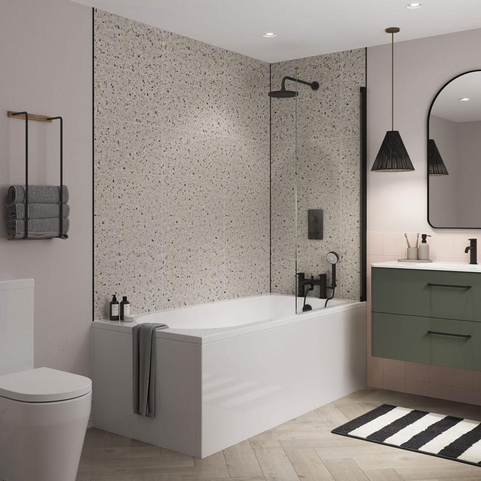 Showerwall - The Tile Collection - Cloud Terrazzo Tile SWT13