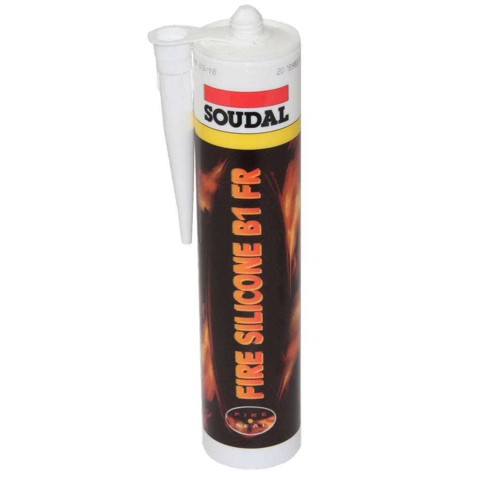 Soudal Fire Silicone B1 FR White