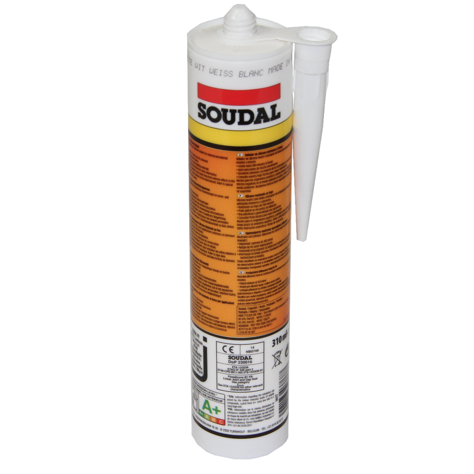 Soudal Fire Silicone B1 FR White
