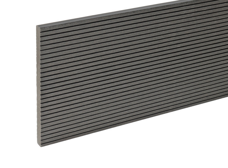 Cladco WPC Narrow Grooves Fascia Board Charcoal