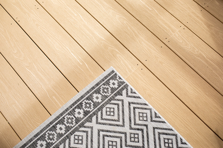 Cladco 3.6m Nordeck Woodgrain Effect Decking Board Close up View