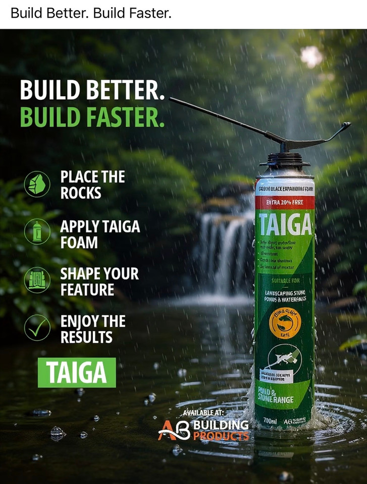 Taiga Landscape Pond and Waterfall Expanding Foam 700ml