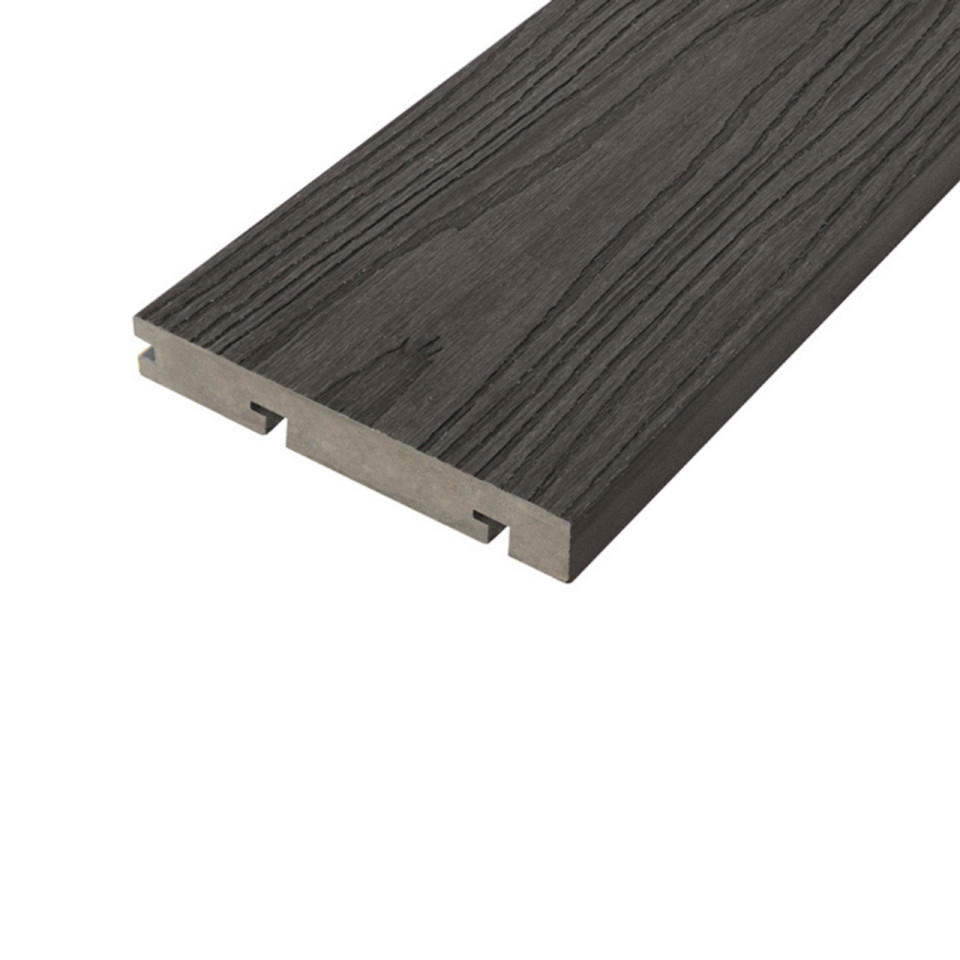 Cladco VersaDeck Bullnose Decking Board - Onyx