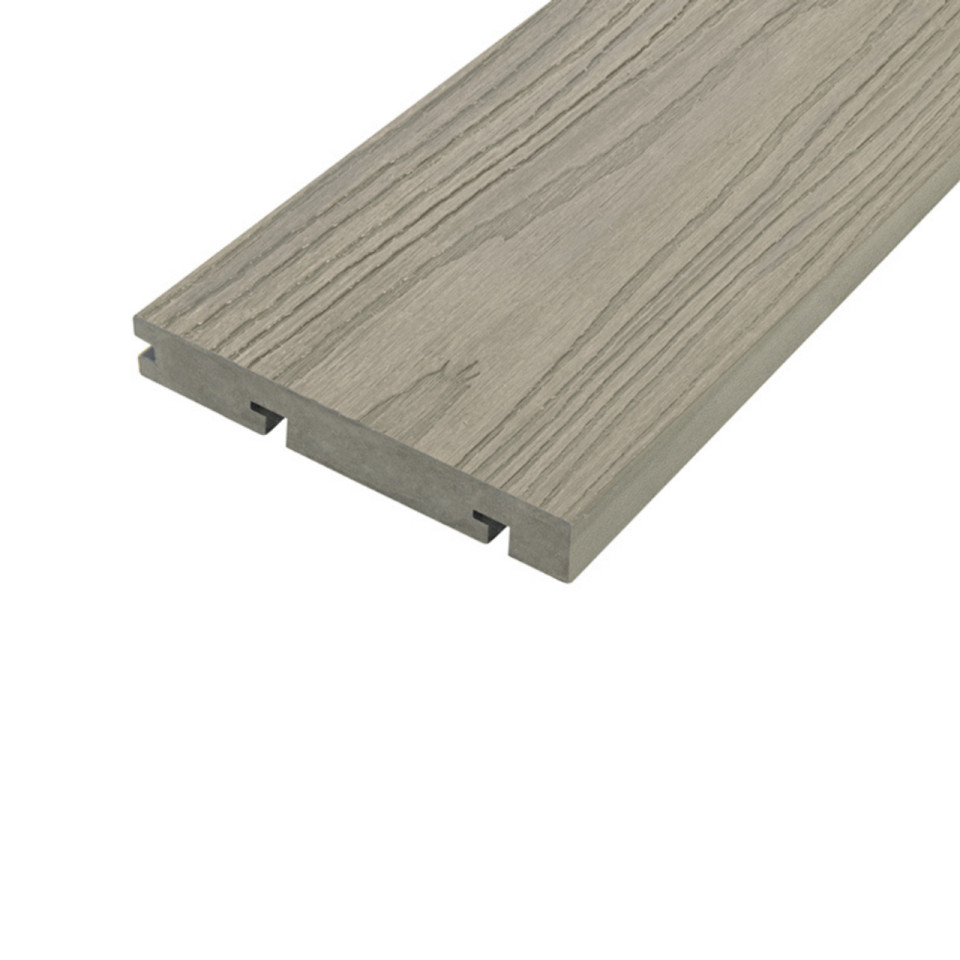 Cladco VersaDeck Bullnose Decking Board - Pewter