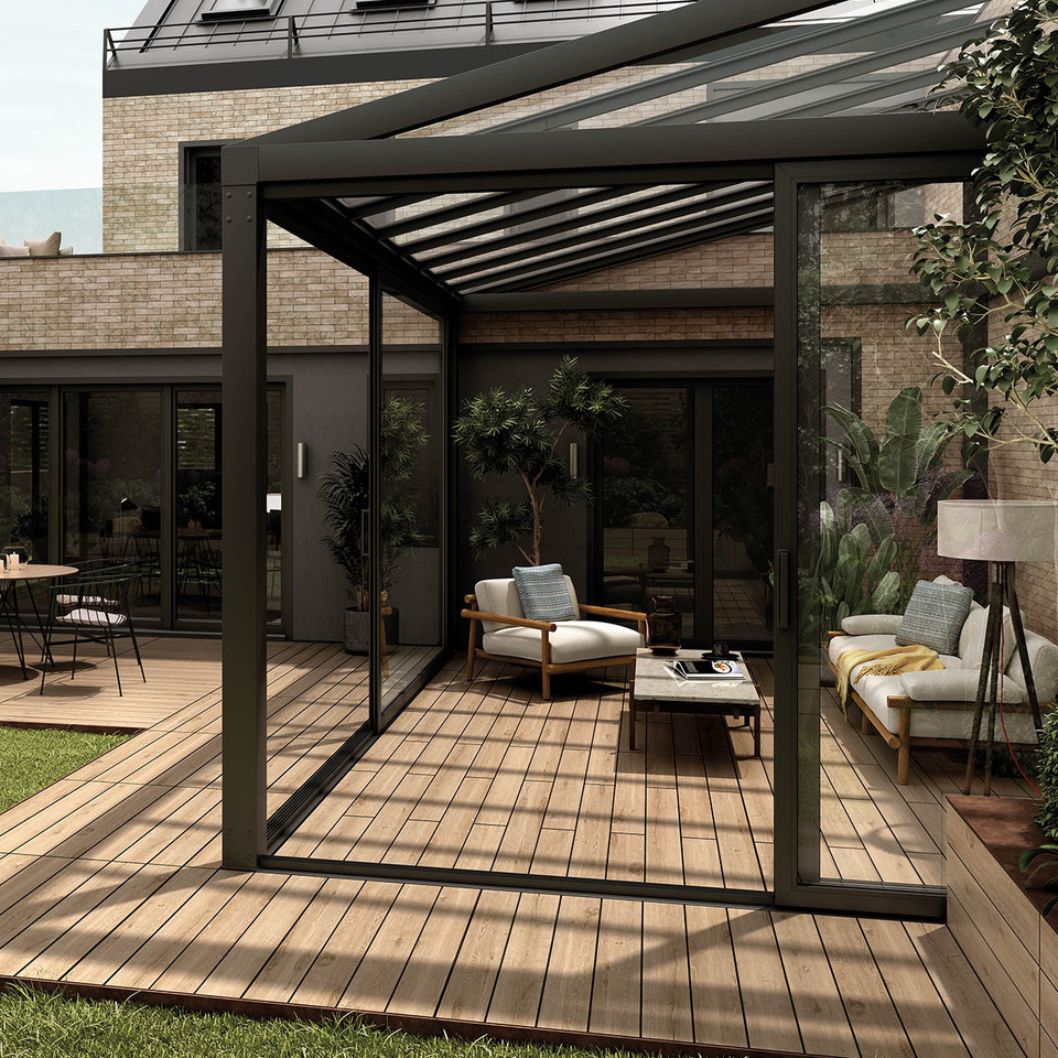 Luxury garden decking