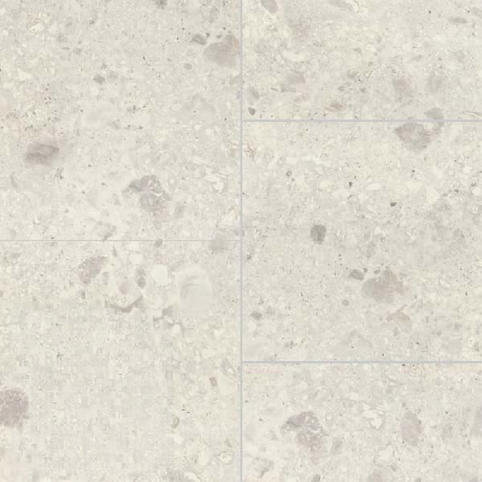 Multipanel XL Offset Tile Collection White Terazzo