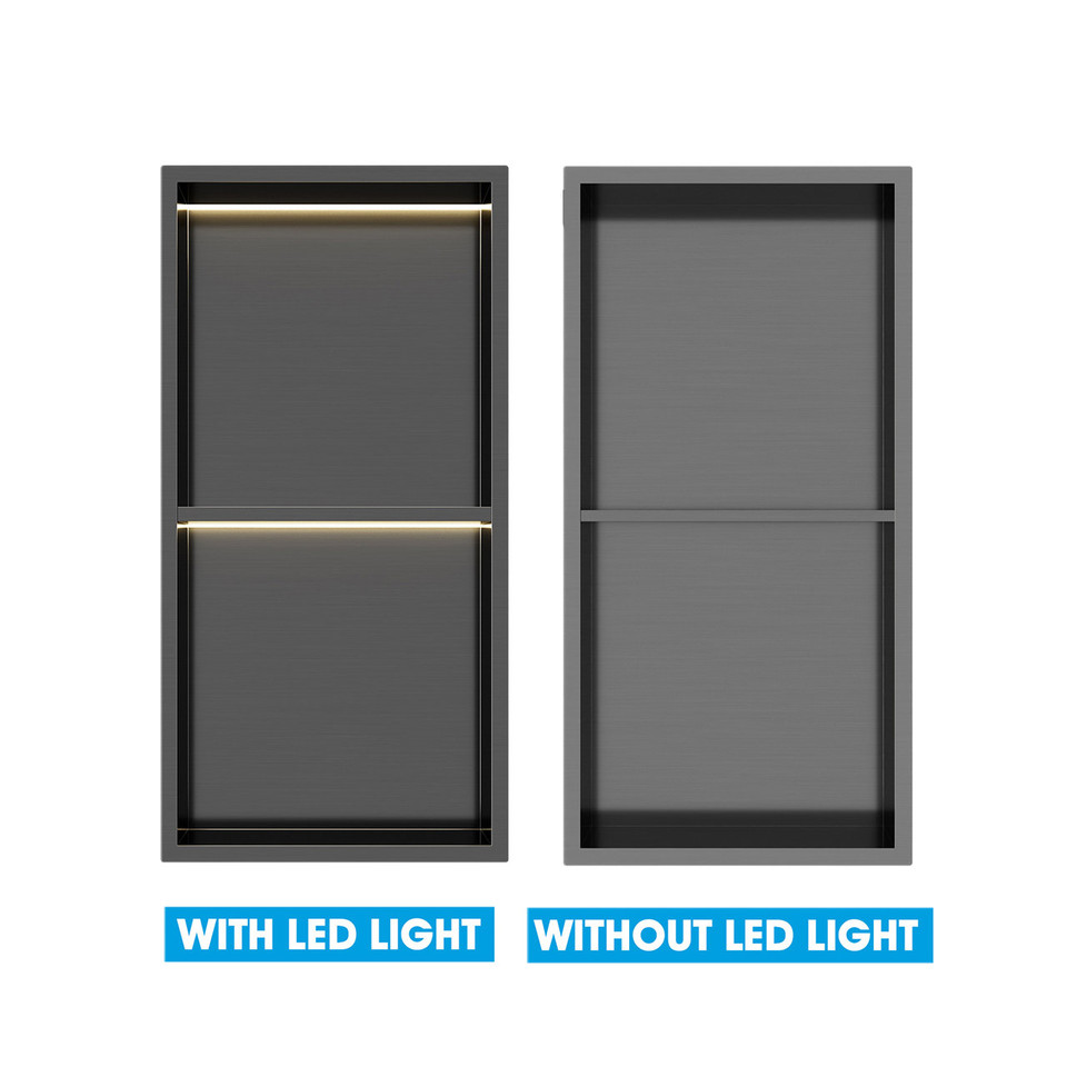 Gunmetal Black Shower shelves