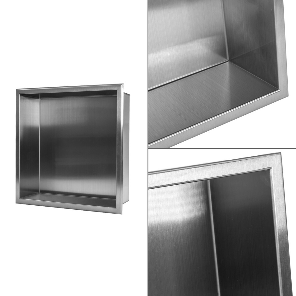 Silver stainless steel square