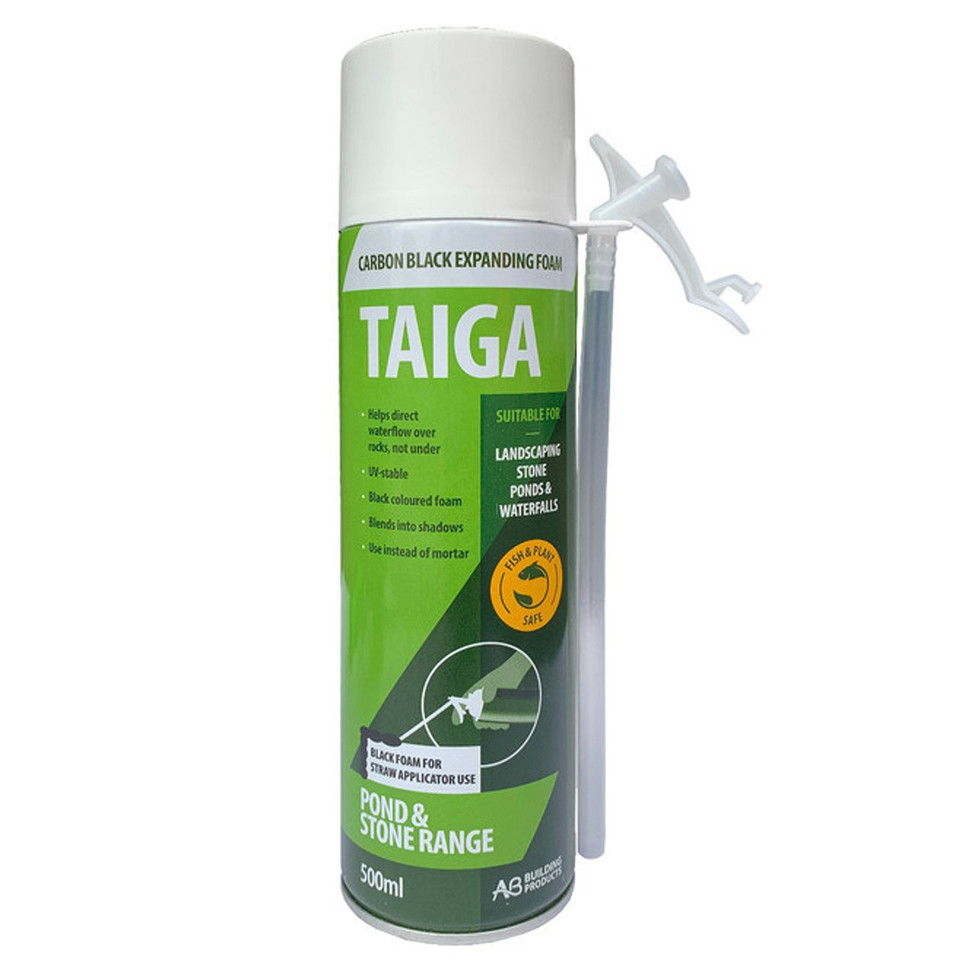 Taiga Carbon Black Landscape Expanding Foam - 500ml with Straw Nozzle