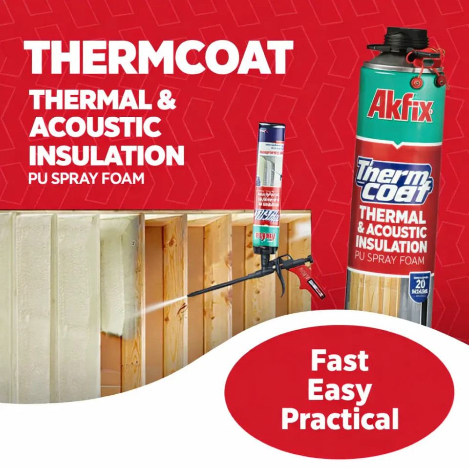 Thermcoat Thermal & Acoustic Insulation PU Spray Foam